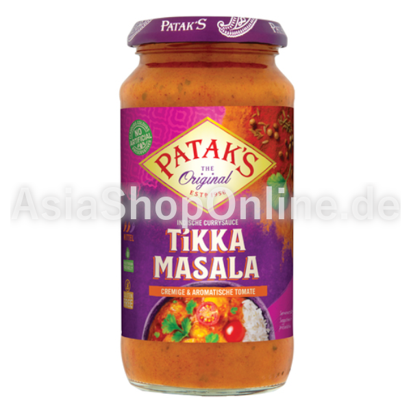 Tikka Masala Sauce nach indischer Art - Pataks - 450g