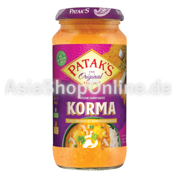 Korma Sauce nach indischer Art - Pataks - 450g