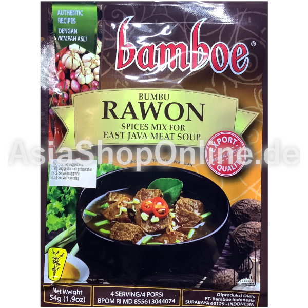 Gewürzpaste Rawon Suppe - Bamboe - 54g
