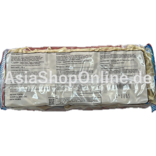 Breite Mie-Nudeln (Eiernudeln) - Kuda Menjangan - 200 g