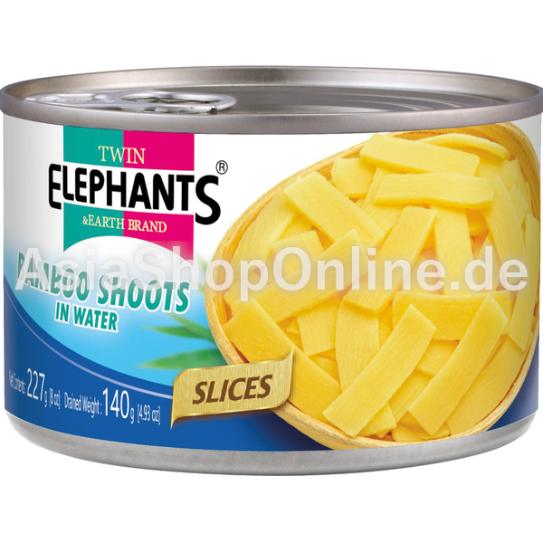 Bambussprossen (Scheiben) - Twin Elephants - 140g