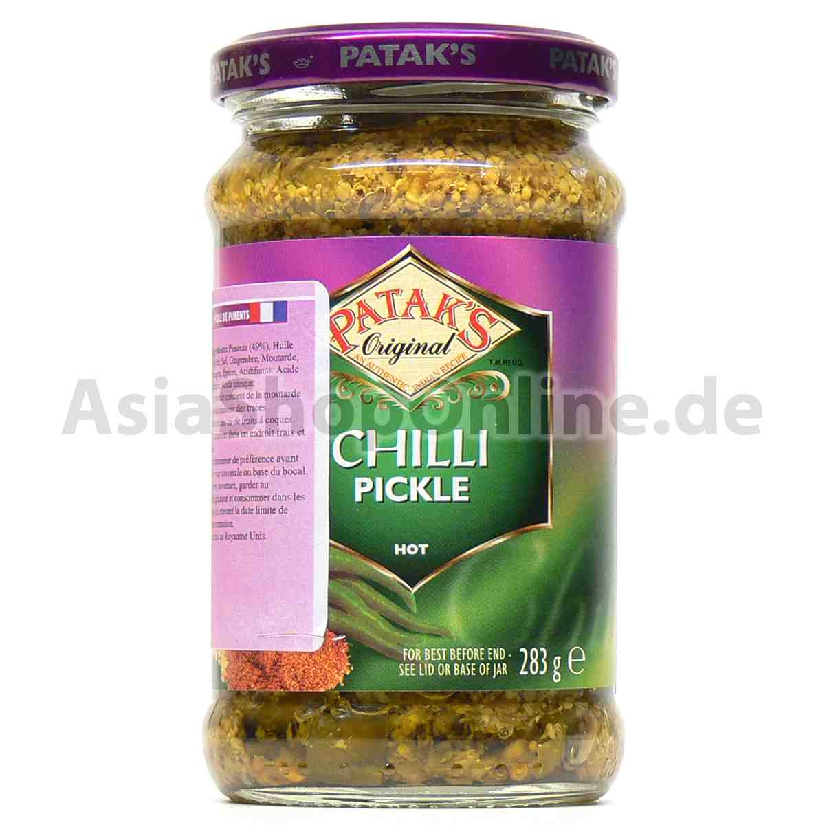 Chili Pickle eingelegte Chilis - Pataks - 283g