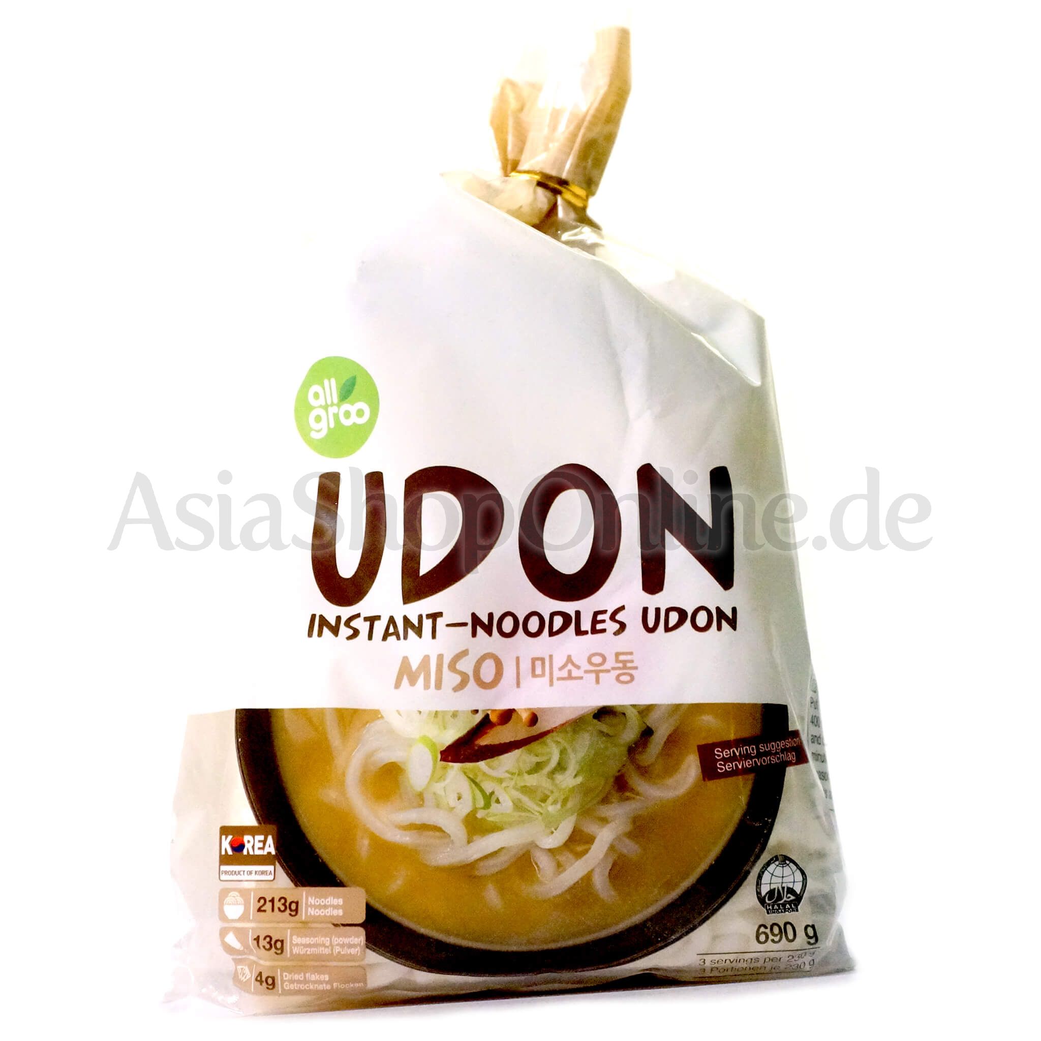 Instant Udon-Miso-Suppe - allgroo - 690g