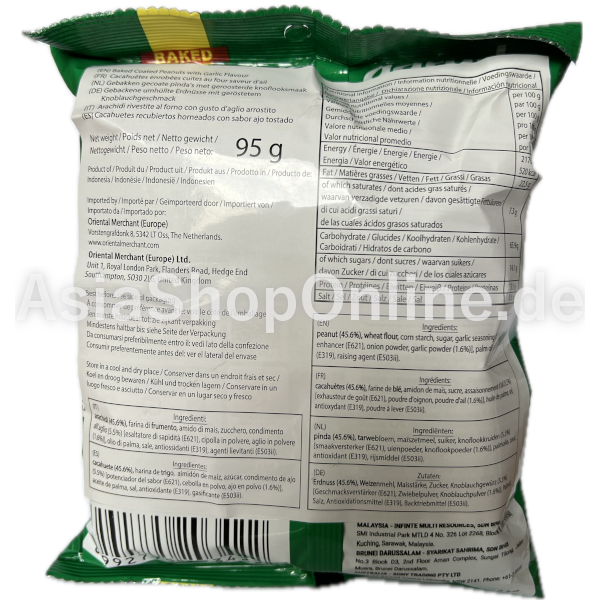 ROSTA ROASTED PEANUT GARLIC - Garuda - 95 g