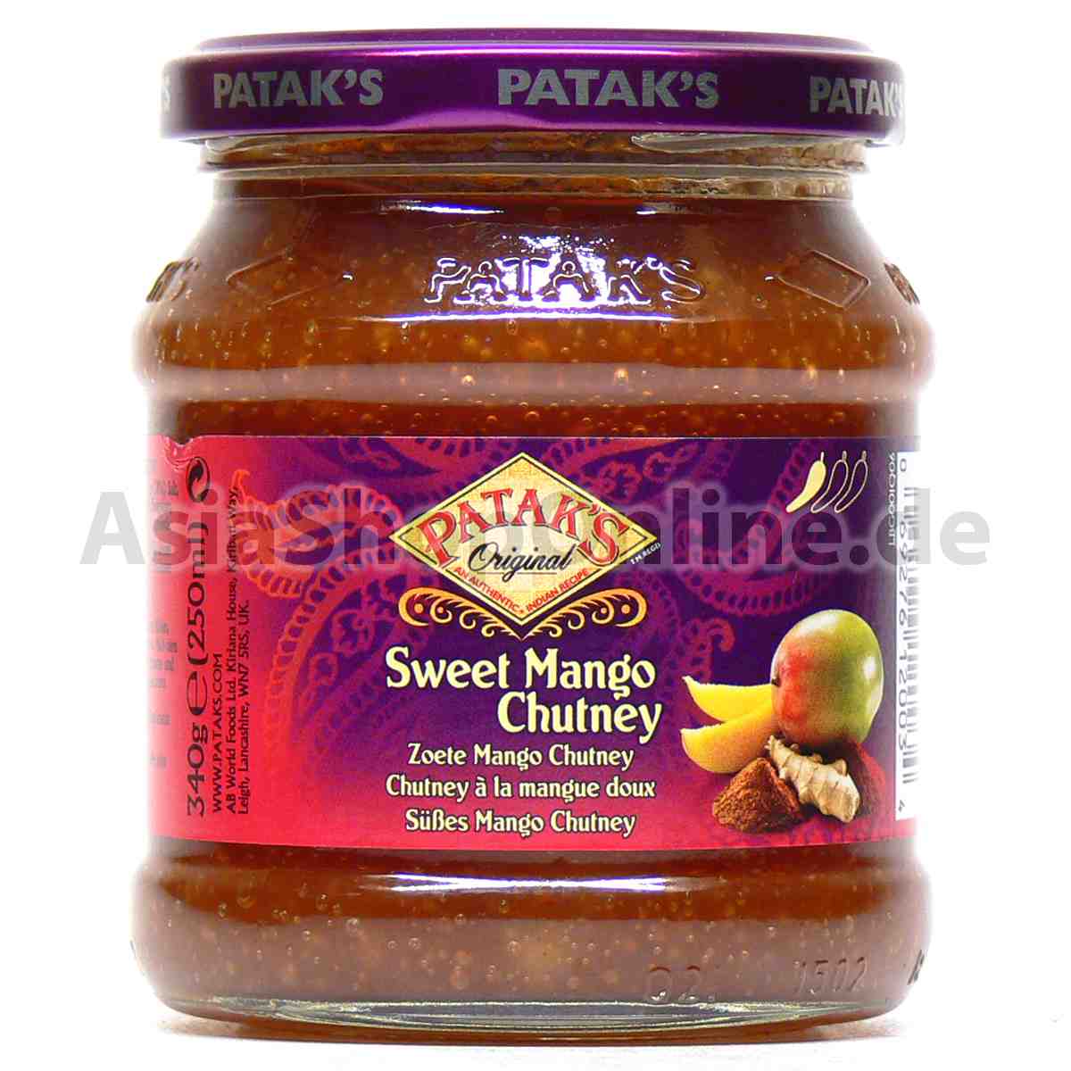 Sweet Mango Chutney - Pataks - 340g