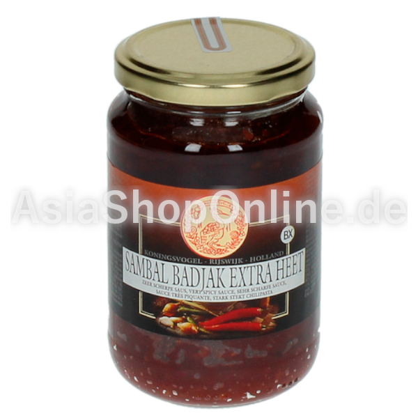Sambal Badjak Extra Heet - Koningsvogel - 375 g
