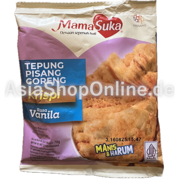 Backmehl für süße Bratbanana mit Vanila Geschmack - Mamasuka - 70gr