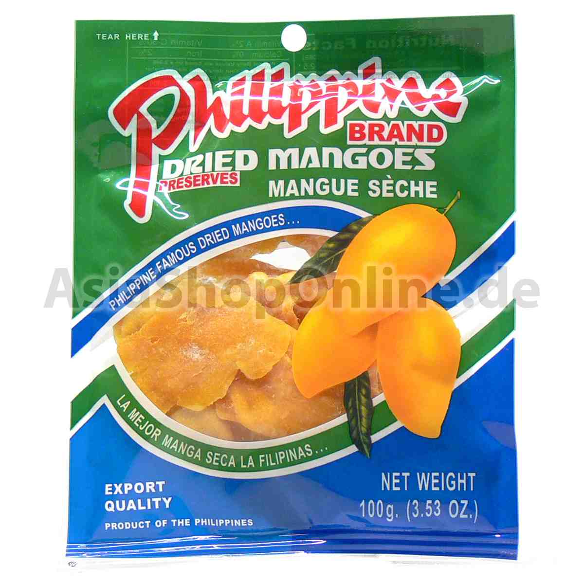 Mangoscheiben getrocknet - Philippine - 100g