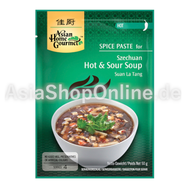 Scharf-saure Suppe Peking-Suppe Würzpaste - Asian Home Gourmet - 50g