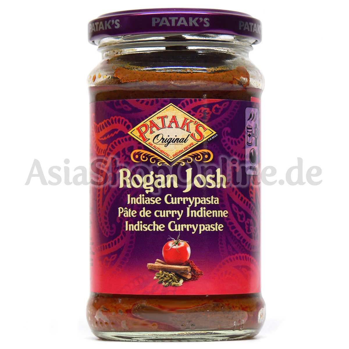 Rogan Josh Currypaste Tomate & Paprika - Pataks - 283g