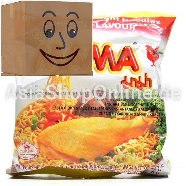 Instantnudeln Hähnchengeschmack Karton - Mama - 30x55g