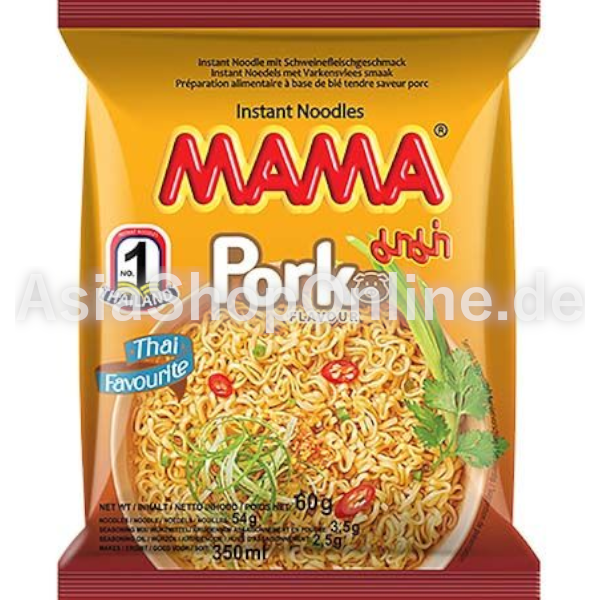 Instant-Nudeln Schweinefleisch Geschmack - Mama - 60 g