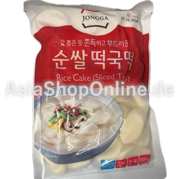 Tteokbokki Reiskuchen Scheiben - Jongga - 500g