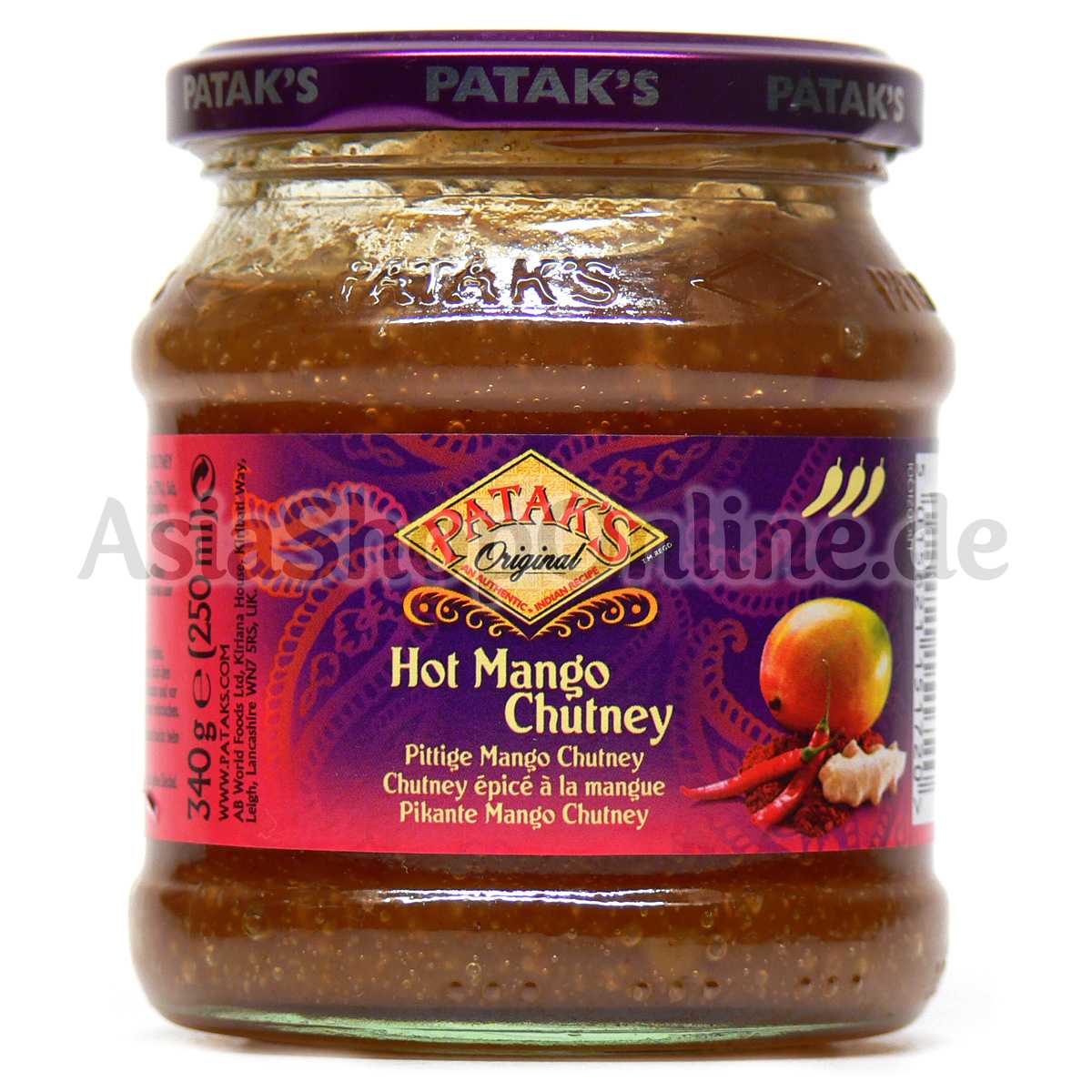 Hot Mango Chutney scharf - Pataks - 340g