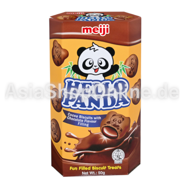 Kekse mit Kakaofüllung - Meiji Hello Panda - 50g