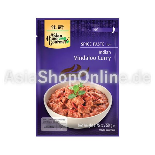 Indische Vindaloo Currypaste - Asian Home Gourmet - 50g