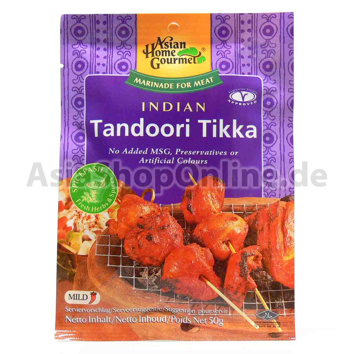 Marinade für indisches Tandoori Tikka - Asian Home Gourmet - 50g