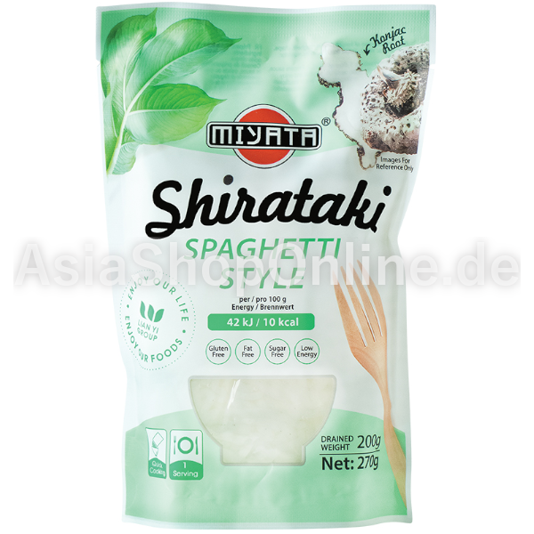 Shirataki Spaghetti Nudeln aus Konjakmehl - Miyata - 200g