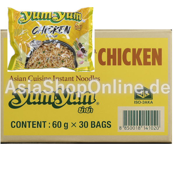 Instantnudeln Hähnchengeschmack Karton - YumYum - 30x60g