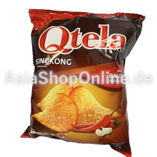 Cassava Chips scharf - Qtela - 175g