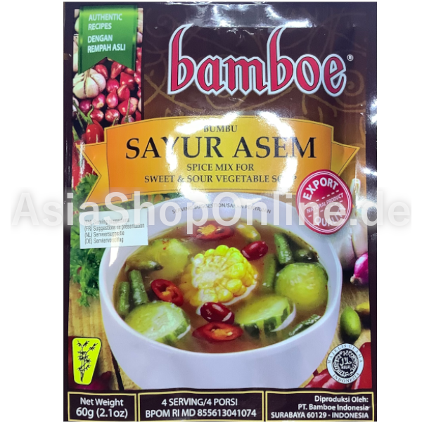 Gewürzpaste Sayur Asem - Bamboe - 60g