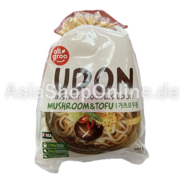 Udon-Miso-Suppe Pilze Tofu - allgroo - 690g
