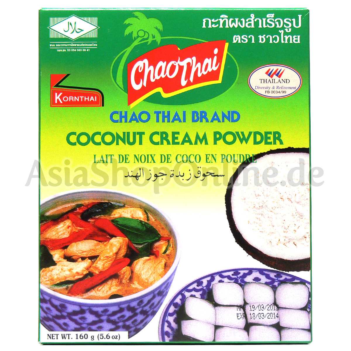 Kokosmilchpulver - Chao Thai - 160g