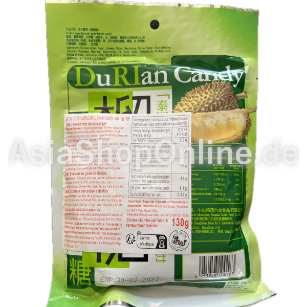 Durian Candy - Hong Mao - 130g