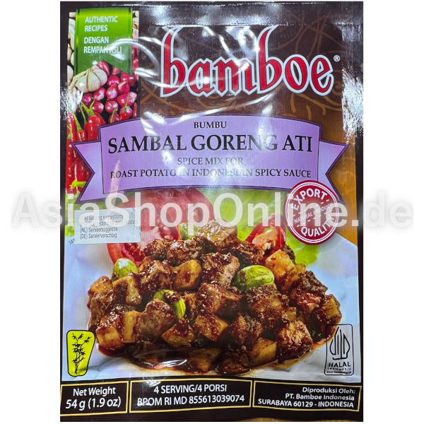 Gewürzpaste Sambal goreng Ati - Bamboe - 54g