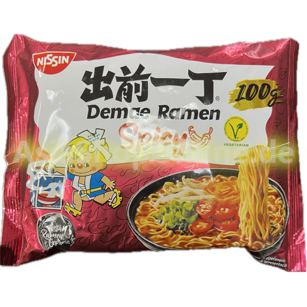 Instant Nudeln Demae Ramen Spicy - Nissin - 100g