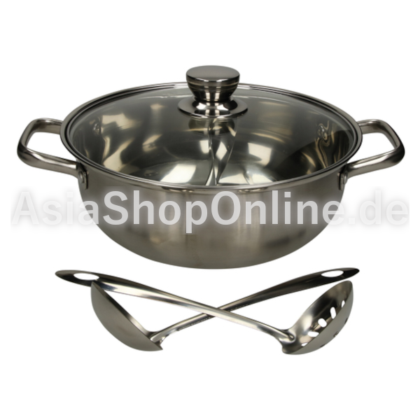 Hot Pot 28cm mit Glassdeckel und Kehle - Charms - 1 Set