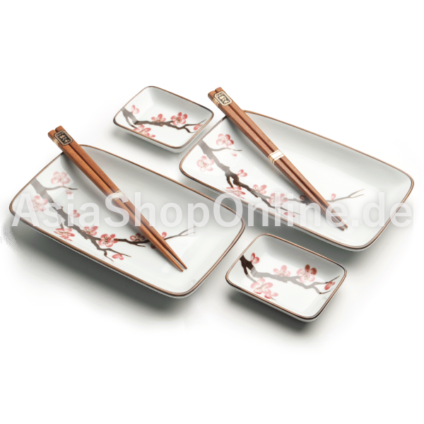 Sushisatz 22,2 x 12,4 cm Sakura - Emro - 1 Set
