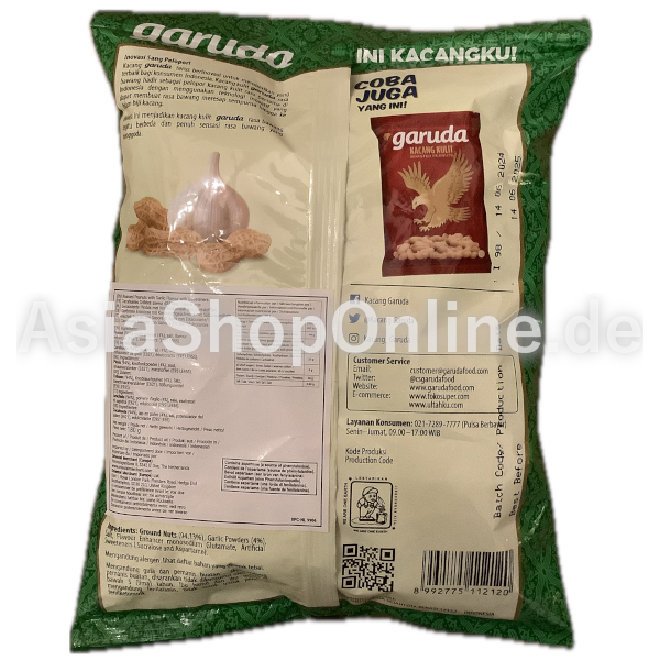 ROASTED PEANUT GARLIC - Garuda - 180g