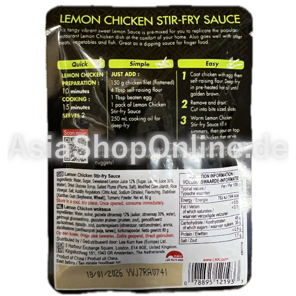 LEMON CHICKEN STIR-FRY SAUCE - Lee Kum Kee - 80g