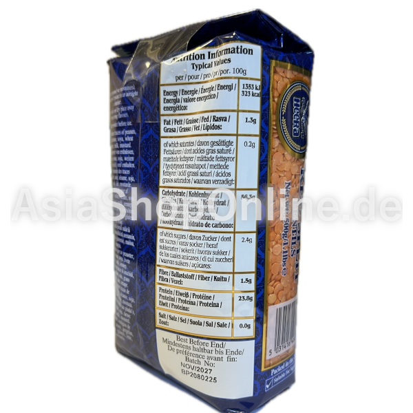 Red Split Lentils (Brick) - HEERA - 500g