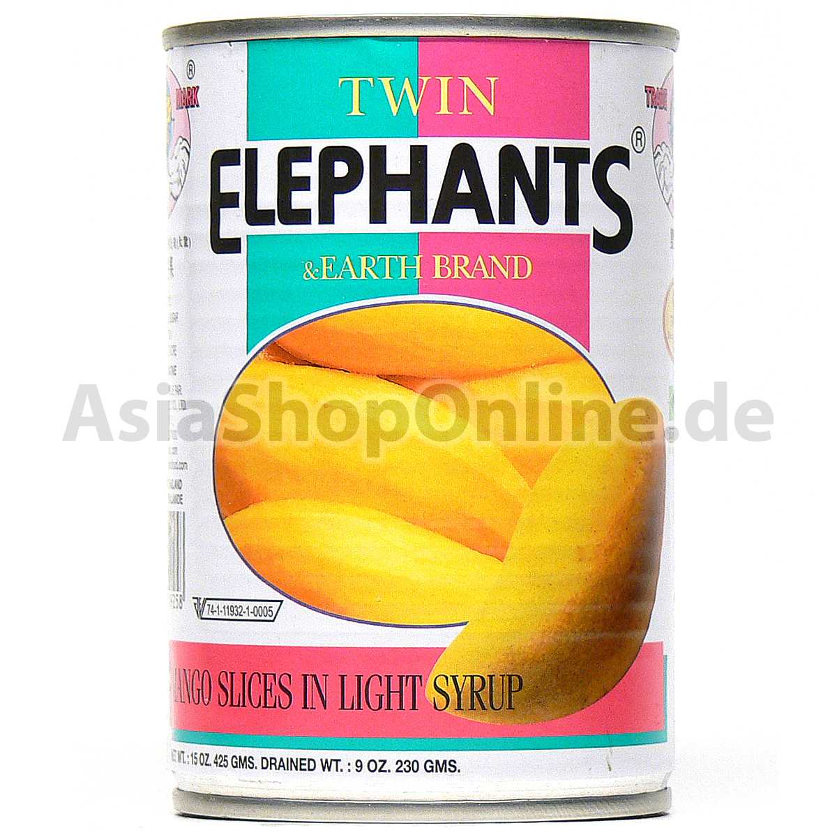 Mangoscheiben leicht gezuckert - Twin Elephants - 230g