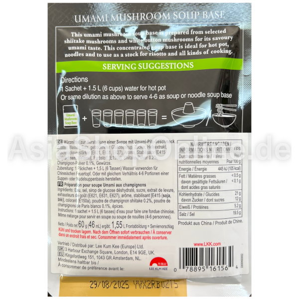 Umami Pilzsuppenbasis - Lee Kum Kee - 60 g