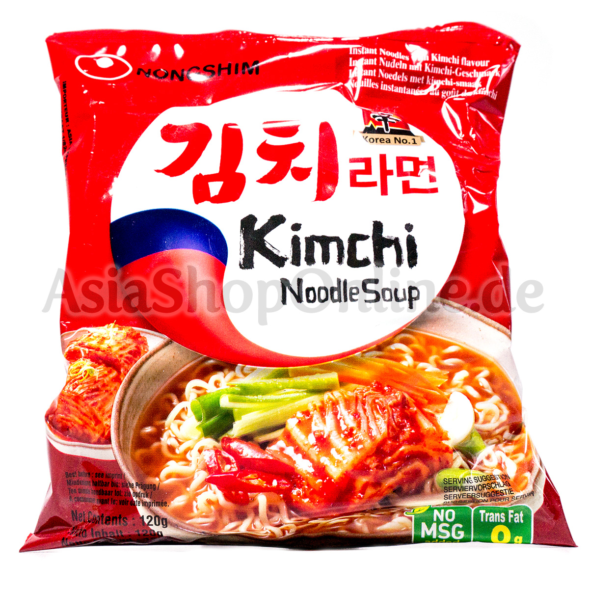 Kimchi Geschmack Instantnudeln - Nong Shim - 120g