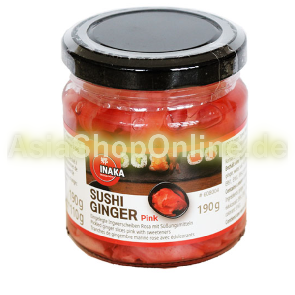 Ingwer Rosa in Glas - Inaka - 190g