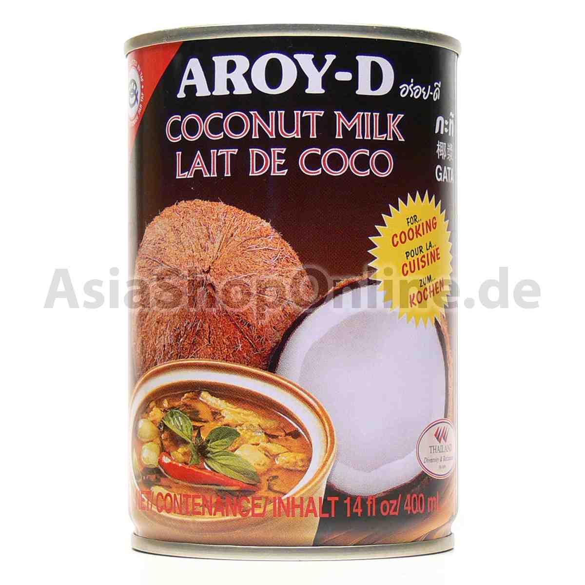 Kokosmilch Kokosnussmilch zum Kochen - Aroy-D - 400 ml