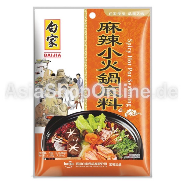 Spicy Hot Pot Seasoning - Baijia - 200g