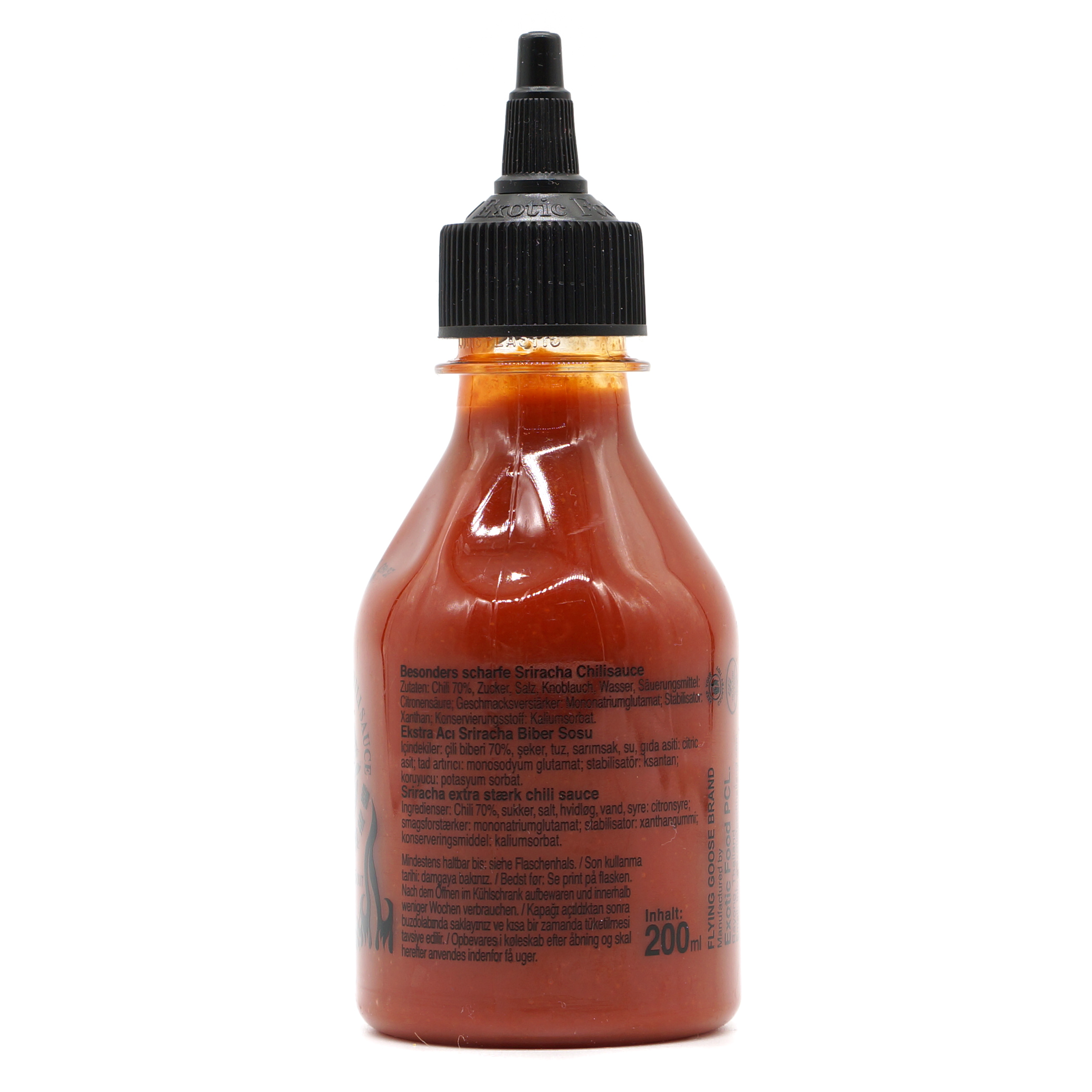 Sriracha Blackout Sauce extrem scharf - Flying Goose - 200ml