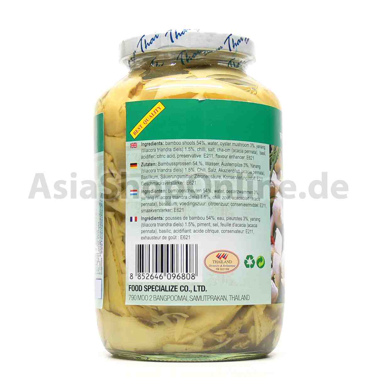 Bambussprossen mit Yanang und Austernpilzen - Thai Dancer - 400 g
