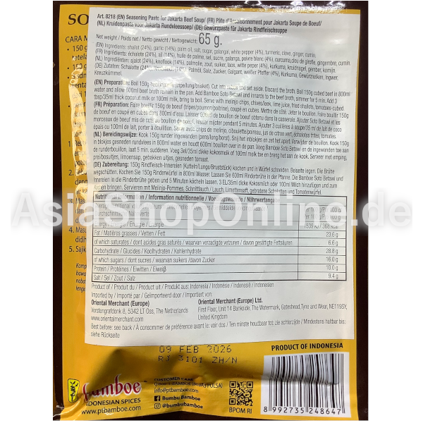 Gewürzpaste Soto Betawi - Bamboe - 40g