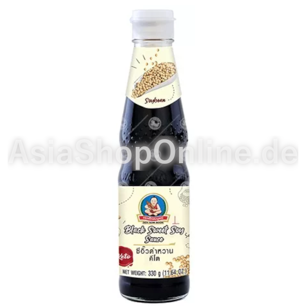 Schwarze süße Sojasoße KETO - Dek Som Boon - 330g