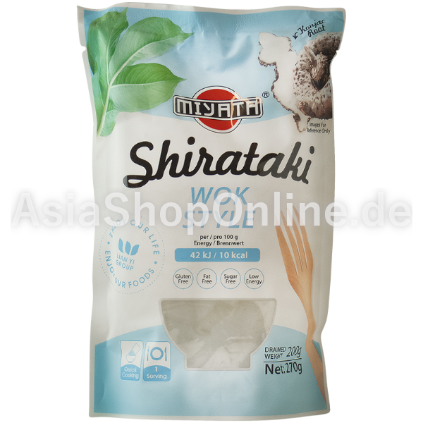 Shirataki, Wok Nudeln aus Konjakmehl -  Miyata - 200g