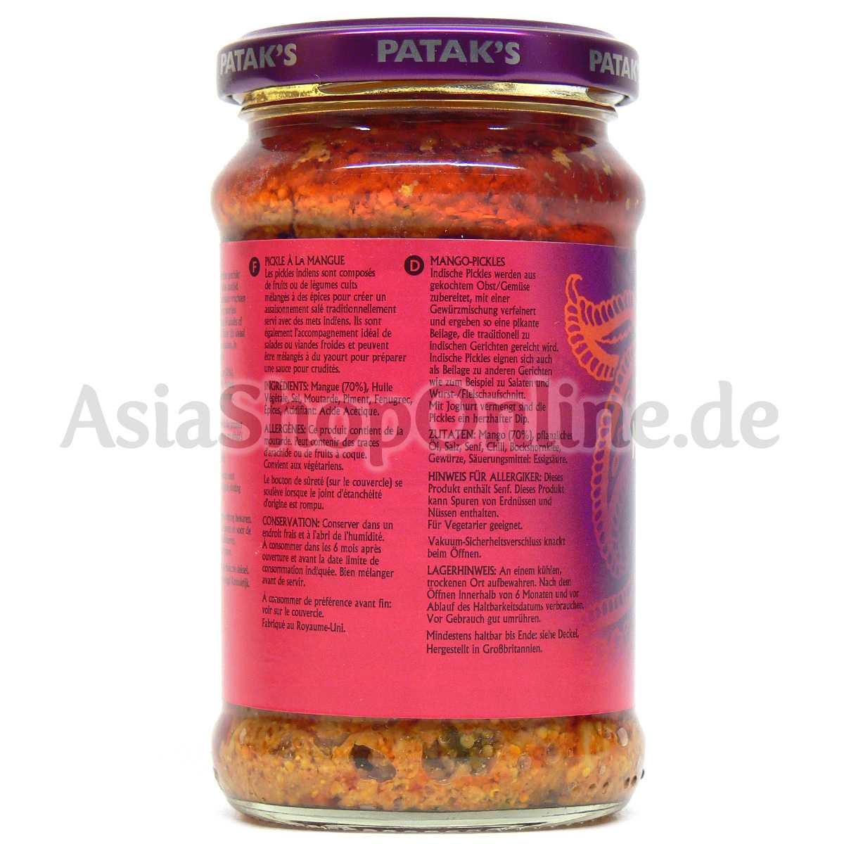 Mango Pickle - Pataks - 283g