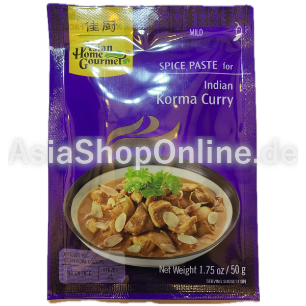 Korma Curry Würzpaste - Asian Home Gourmet - 50g