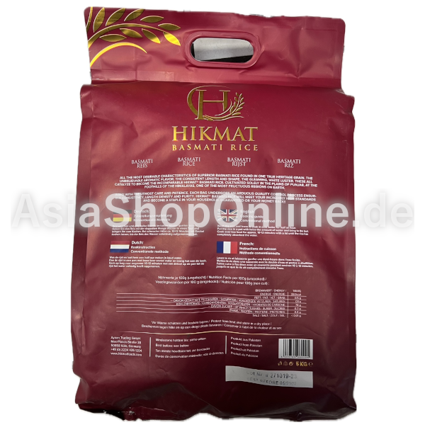 Himat Basmati Rice Extra Long 5kg - Hikmat Foods - 5kg