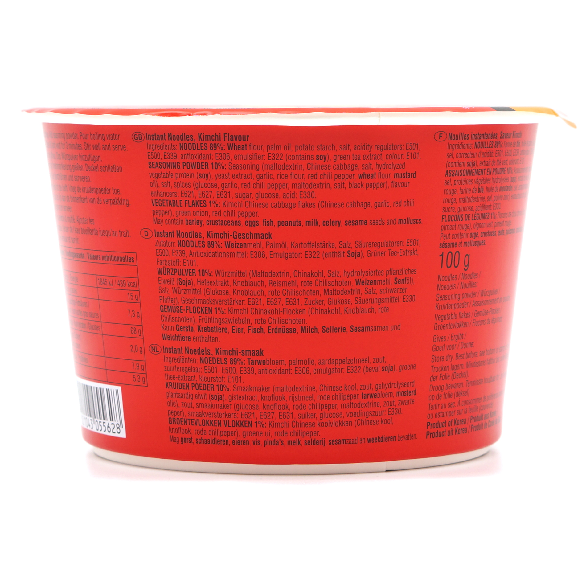 Bowl Noodle Kimchi - Nong Shim - 100g